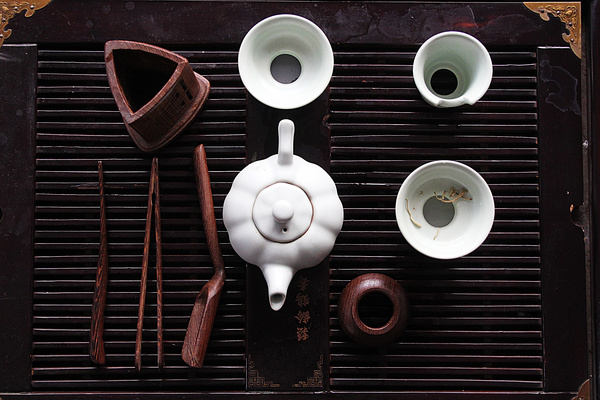 Exquisite tea set Stock Photo