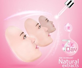 Eye drops poster template vector