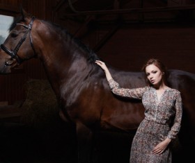 Farm girl photo Stock Photo 03