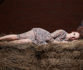 Farm girl photo Stock Photo 05