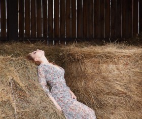 Farm girl photo Stock Photo 09