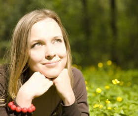 Feel the natural woman Stock Photo