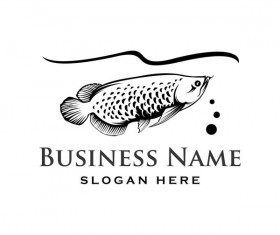 Fishing business logo vector material 02