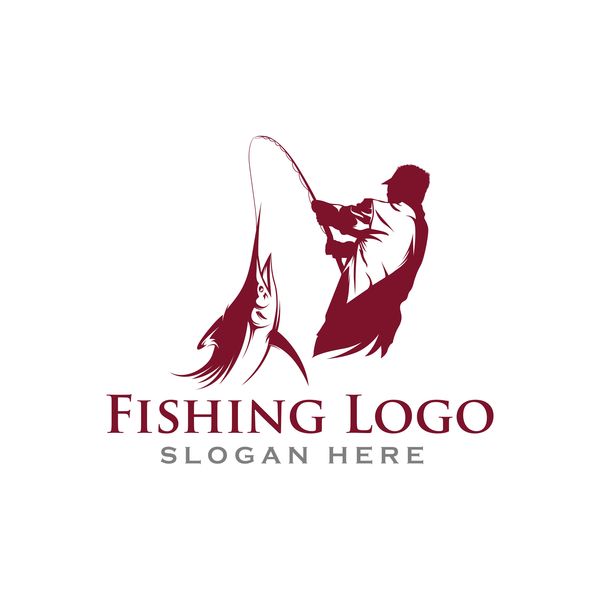 Fishing logo design vector material 03