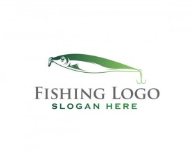 Fishing logo design vector material 04