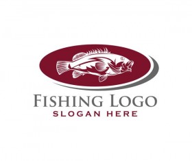 Fishing logo design vector material 05