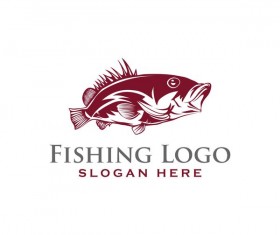 Fishing logo design vector material 06