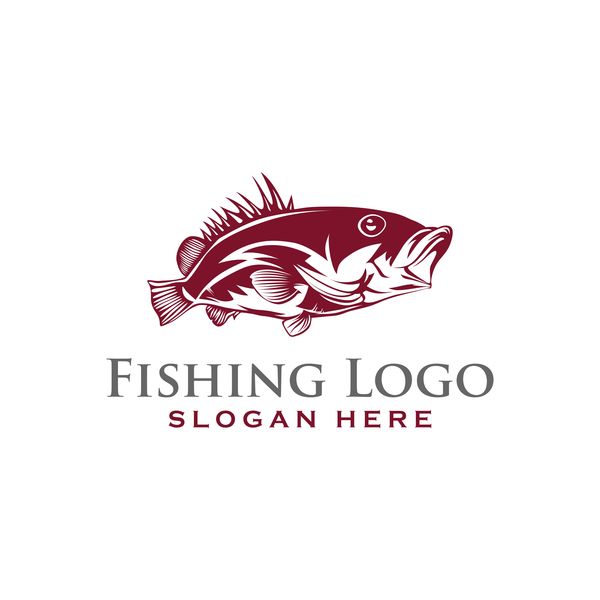 Fishing logo design vector material 06