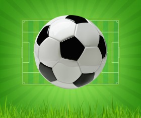 Football field background with soccer vector