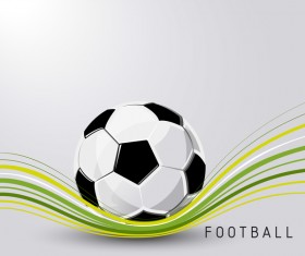 Football soccer ball sport vector abstract illustration background