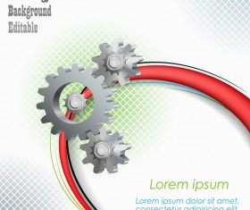 Gears and business background templates vector 21