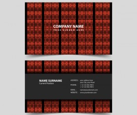 Geometric polygon business card remplate vector 01