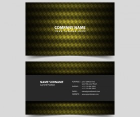 Geometric polygon business card remplate vector 02
