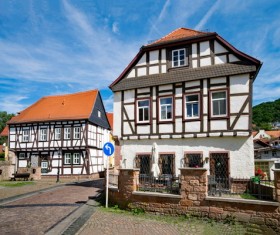 Germany rural architecture Stock Photo