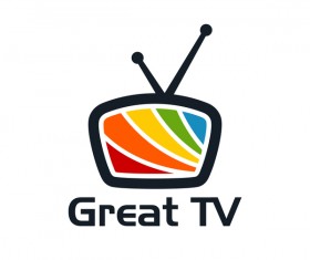Great TV logo vector