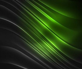 Green polar lights background vector 01