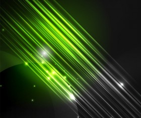 Green polar lights background vector 02