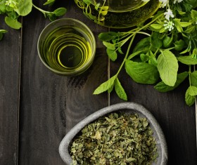 Green tea on the desktop Stock Photo 03