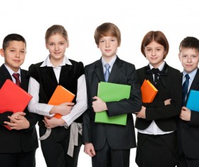 Group of happy students Stock Photo 01