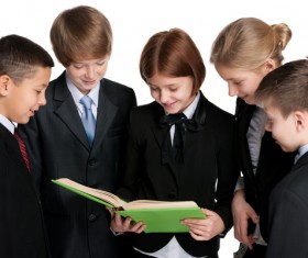 Group of happy students Stock Photo 02
