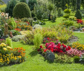 Hall and courtyard lawn landscape Stock Photo 11