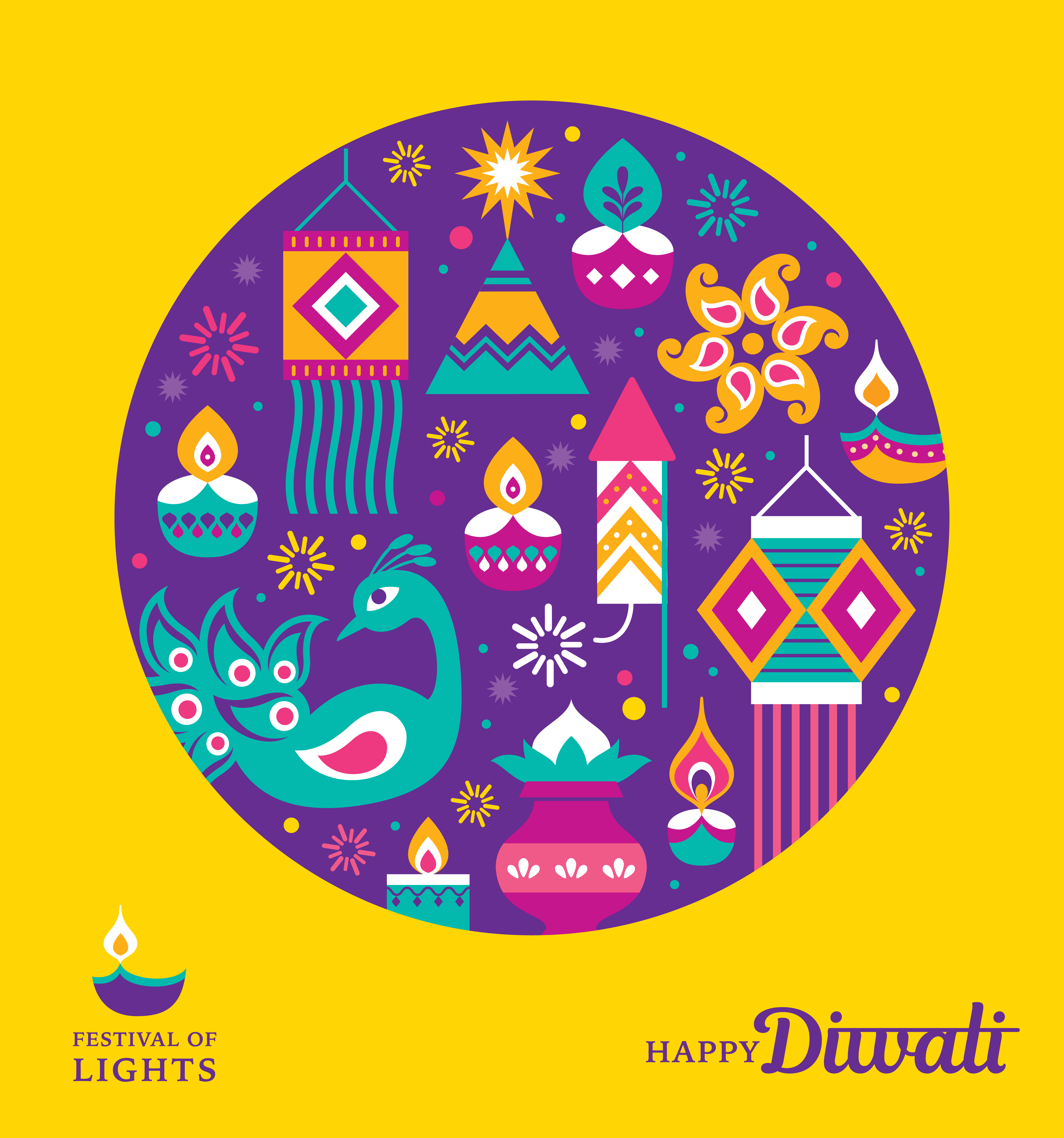 Happy diwali background design vectors 01