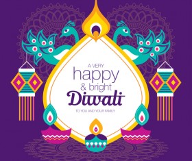 Happy diwali background design vectors 03