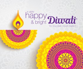 Happy diwali background design vectors 04