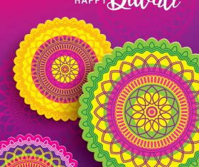 Happy diwali background design vectors 07