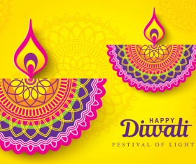 Happy diwali background design vectors 10
