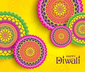 Happy diwali background design vectors 12