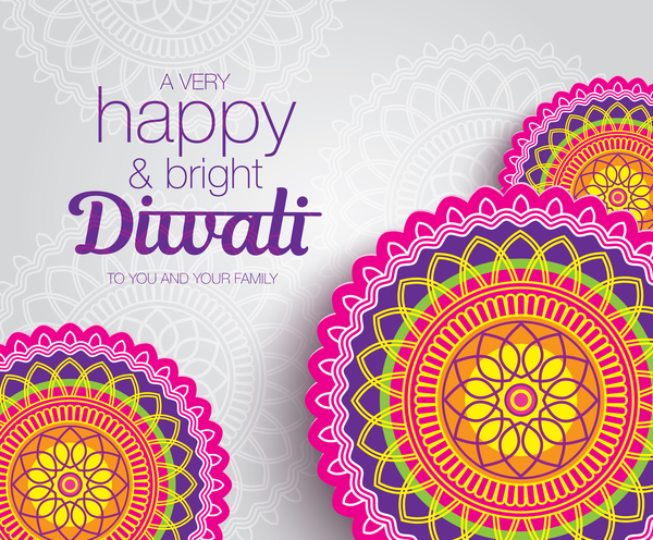 Happy diwali background design vectors 14