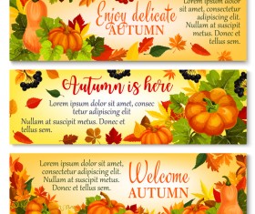 Harvest the fall banner vector material 05