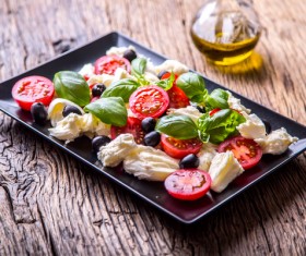 Healthy diet of Caprice salad Stock Photo 06