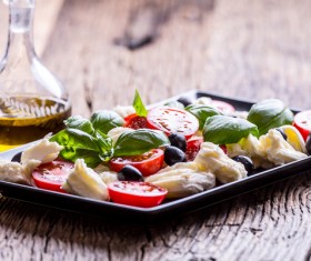 Healthy diet of Caprice salad Stock Photo 08