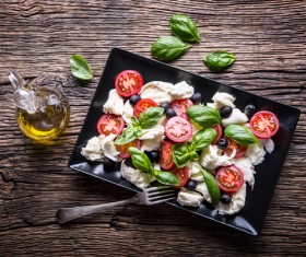 Healthy diet of Caprice salad Stock Photo 09