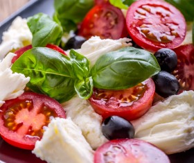 Healthy diet of Caprice salad Stock Photo 10