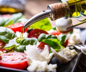 Healthy diet of Caprice salad Stock Photo 14