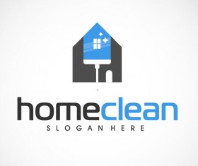 Home clean logo vector 02