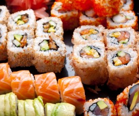 In the sushi roll Stock Photo