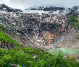 Kawagebo Peak Stock Photo