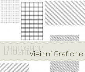 Lines and dots photoshop brushes