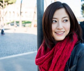 Look back on and smile Stock Photo