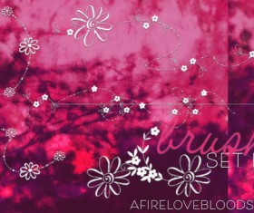 Love Flower Photoshop Brushes
