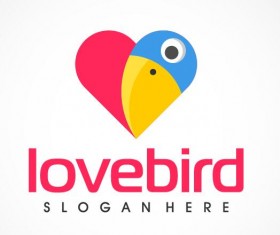 Love brid logo vector