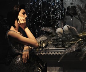 Meditating woman Stock Photo