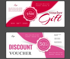 Modern gift voucher template vectors 07