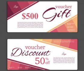 Modern gift voucher template vectors 11