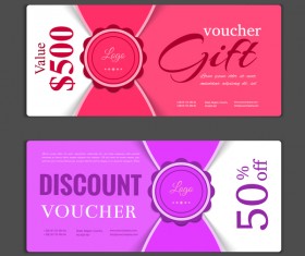 Modern gift voucher template vectors 12