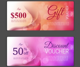 Modern gift voucher template vectors 13